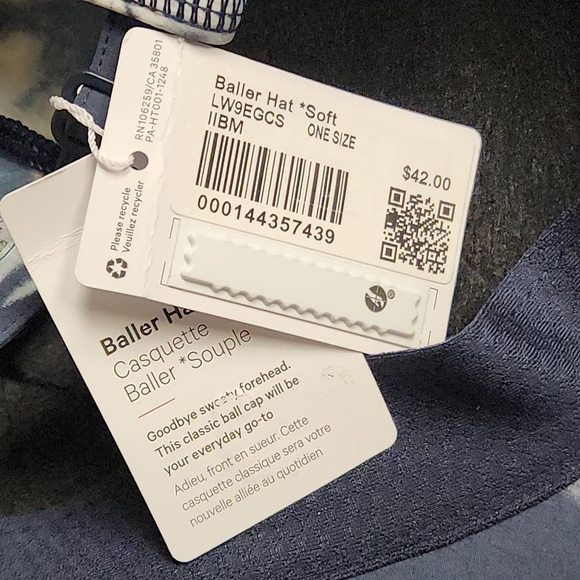 Lululemon Baller Hat Soft In Indigo Ice Print Blue Multi Size O/S - Picture 7 of 10